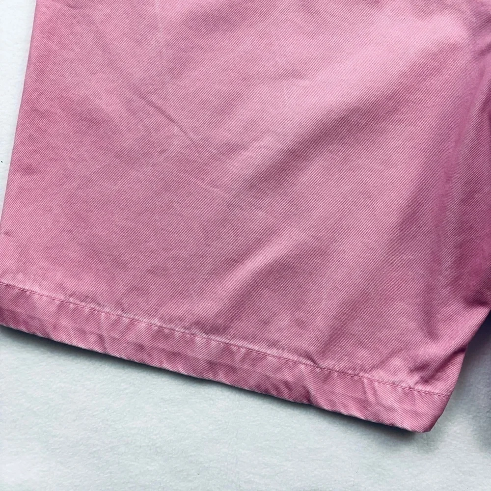 Peter Millar Pink Flat Front Chino Golf Walking‎ Cotton Shorts Size 36